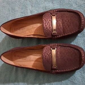 Naturalizer Womens Dress Shoes Flats Copper Metallic Brown Size 9.5M